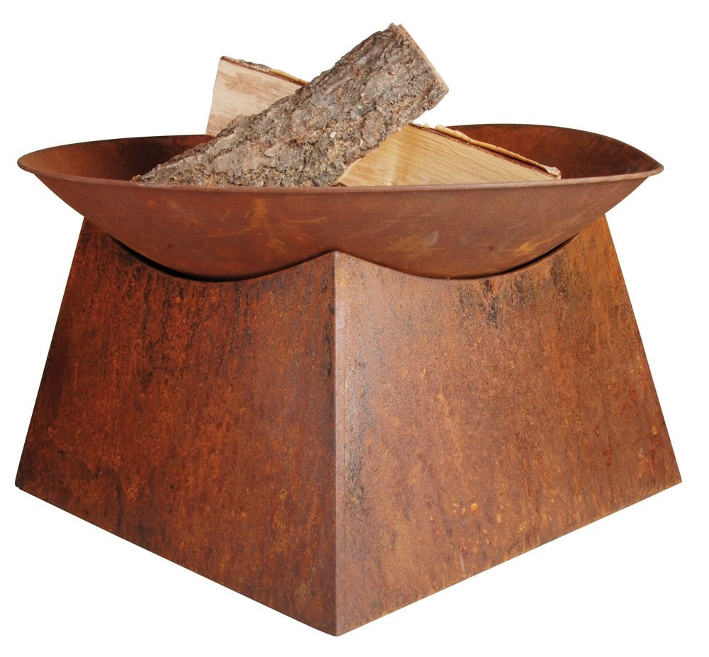 56.5 Cm (1Ft 10In) Round Firebowl On Stand