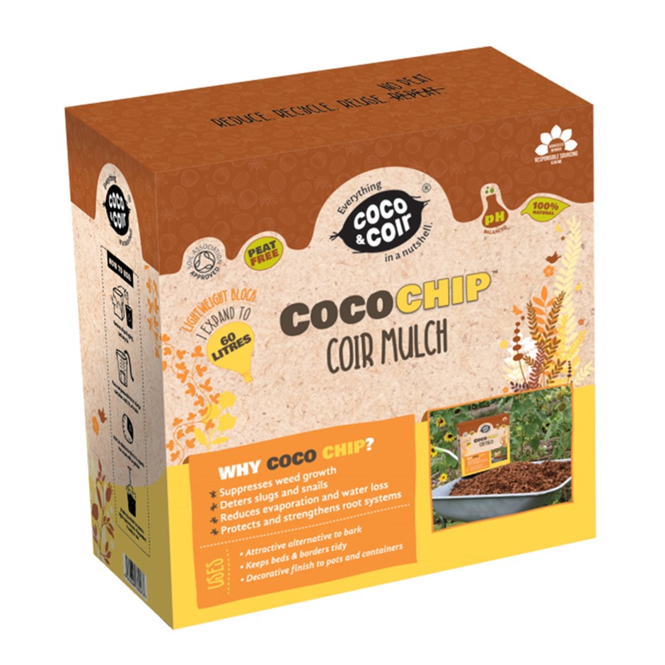 Coco Chip Coir Mulch 60L