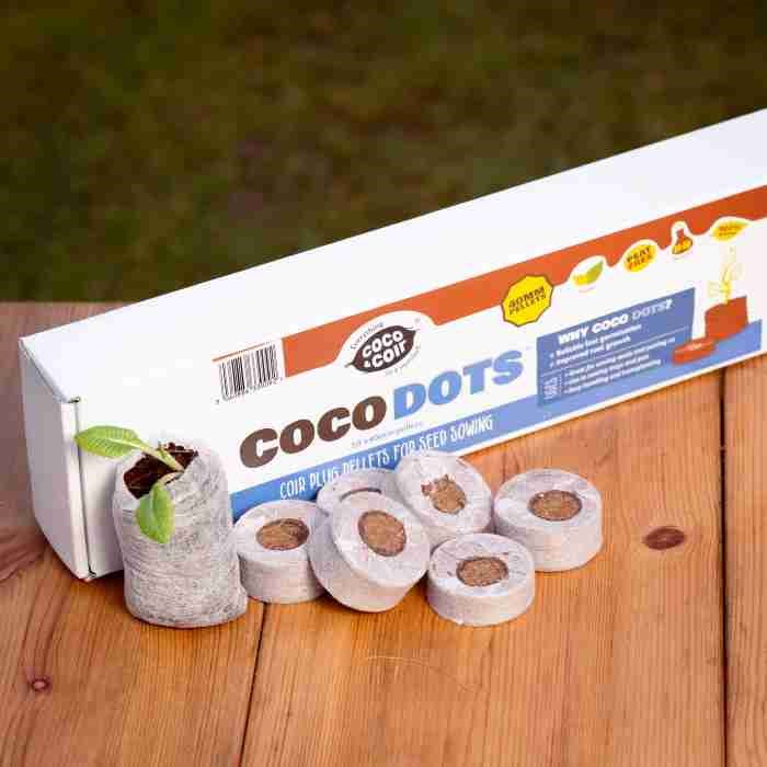 Coco Dot Coir Plug Pellets 40Mm 50 Pellets