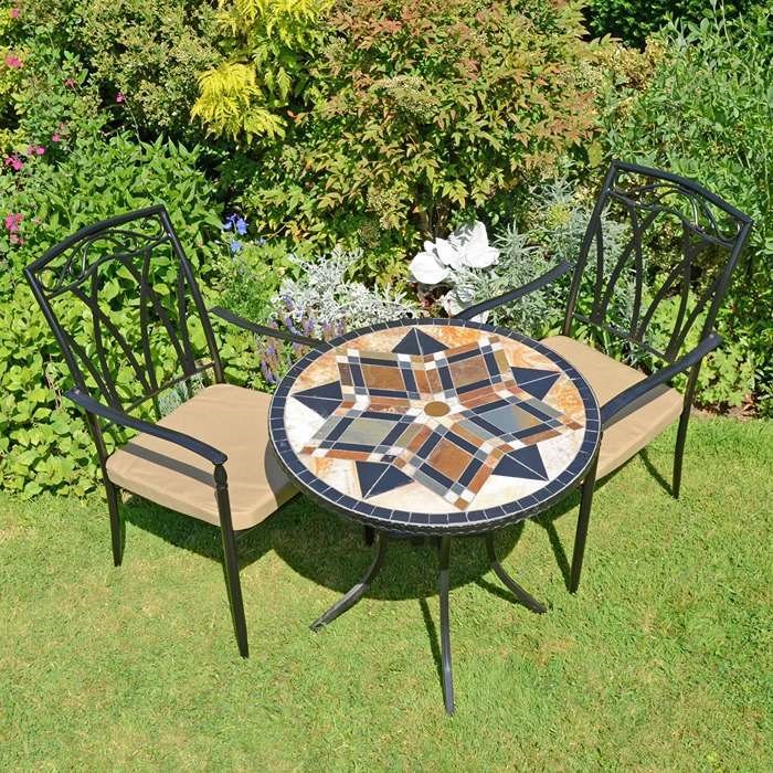 Darwin 76Cm Table With 2 Ascot Chairs Set