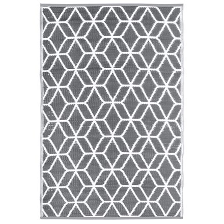 Reversible Grey Garden Carpet 180×121×0.9Cm