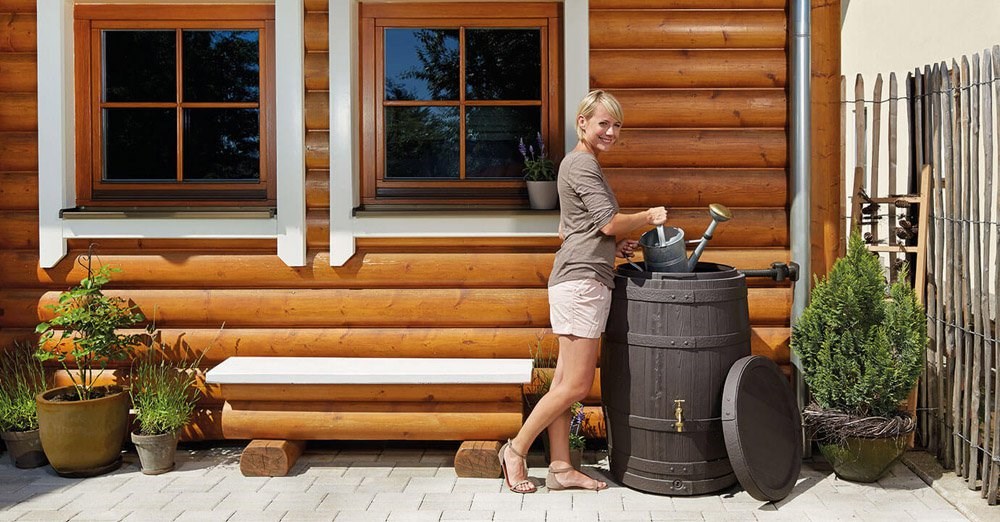 260 Litre Barrica Rain Water Barrel In Brown