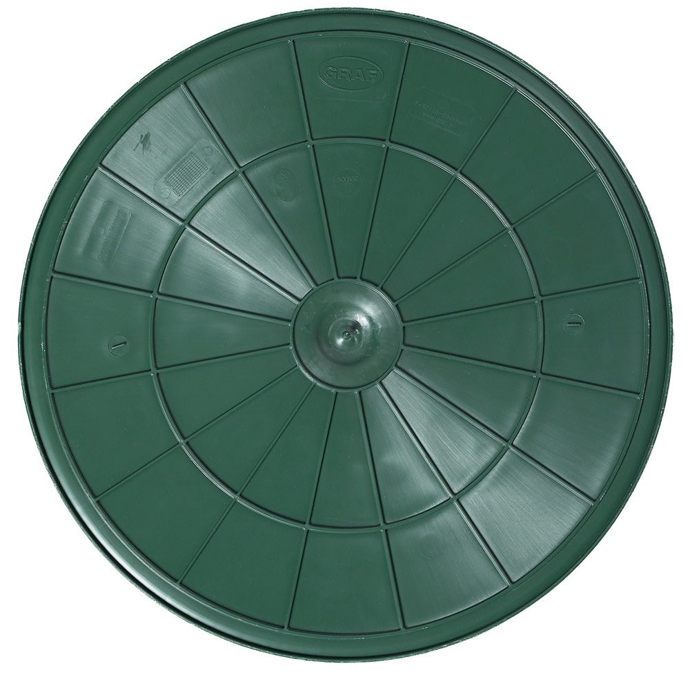 210 Litre Round Rain Water Butt Including Tap and Lid In Green