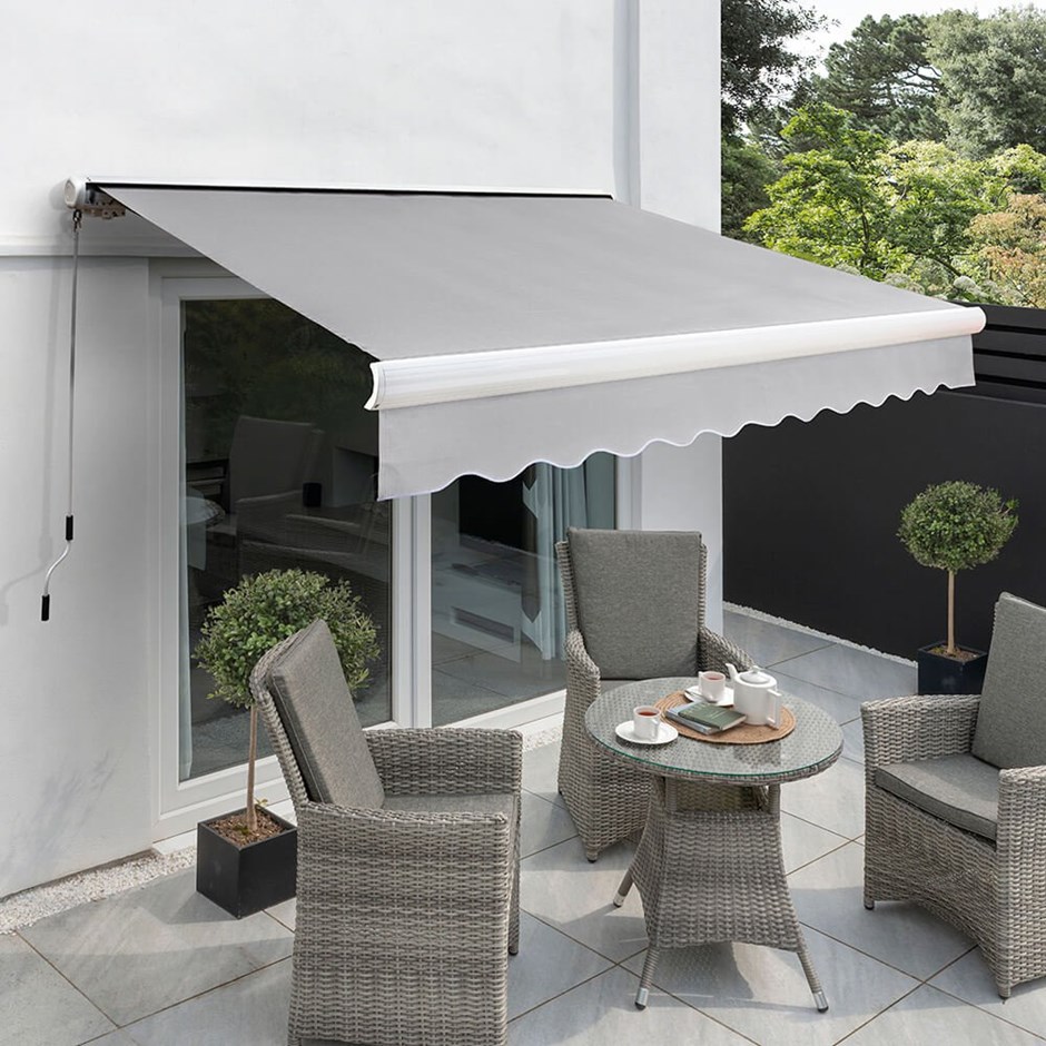 Full Cassette Electric Awning | Silver