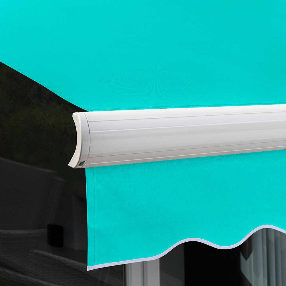 Full Cassette Manual Awning | Turquoise