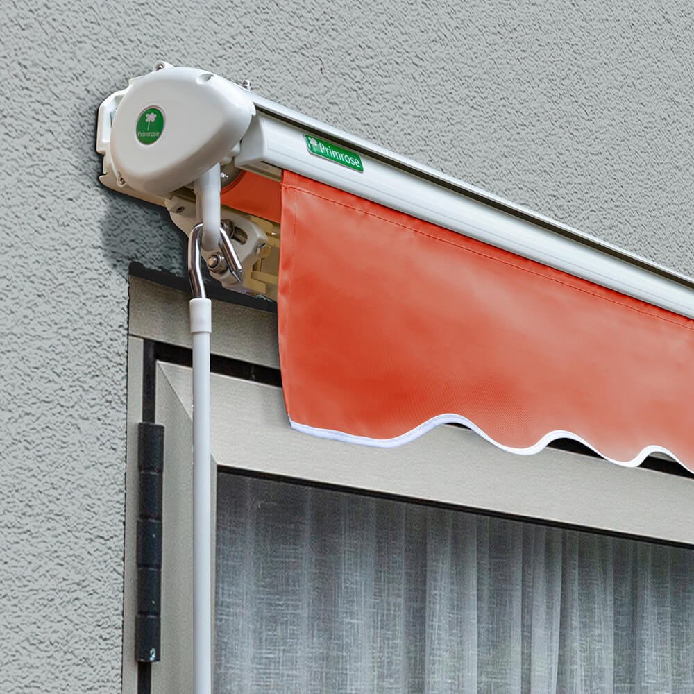 Half Cassette Electric Awning | Terracotta