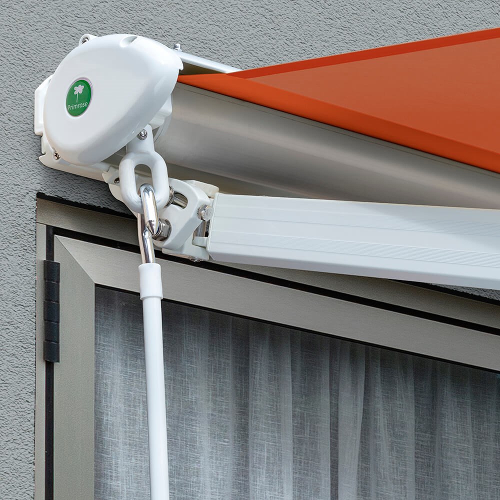 Half Cassette Electric Awning | Terracotta