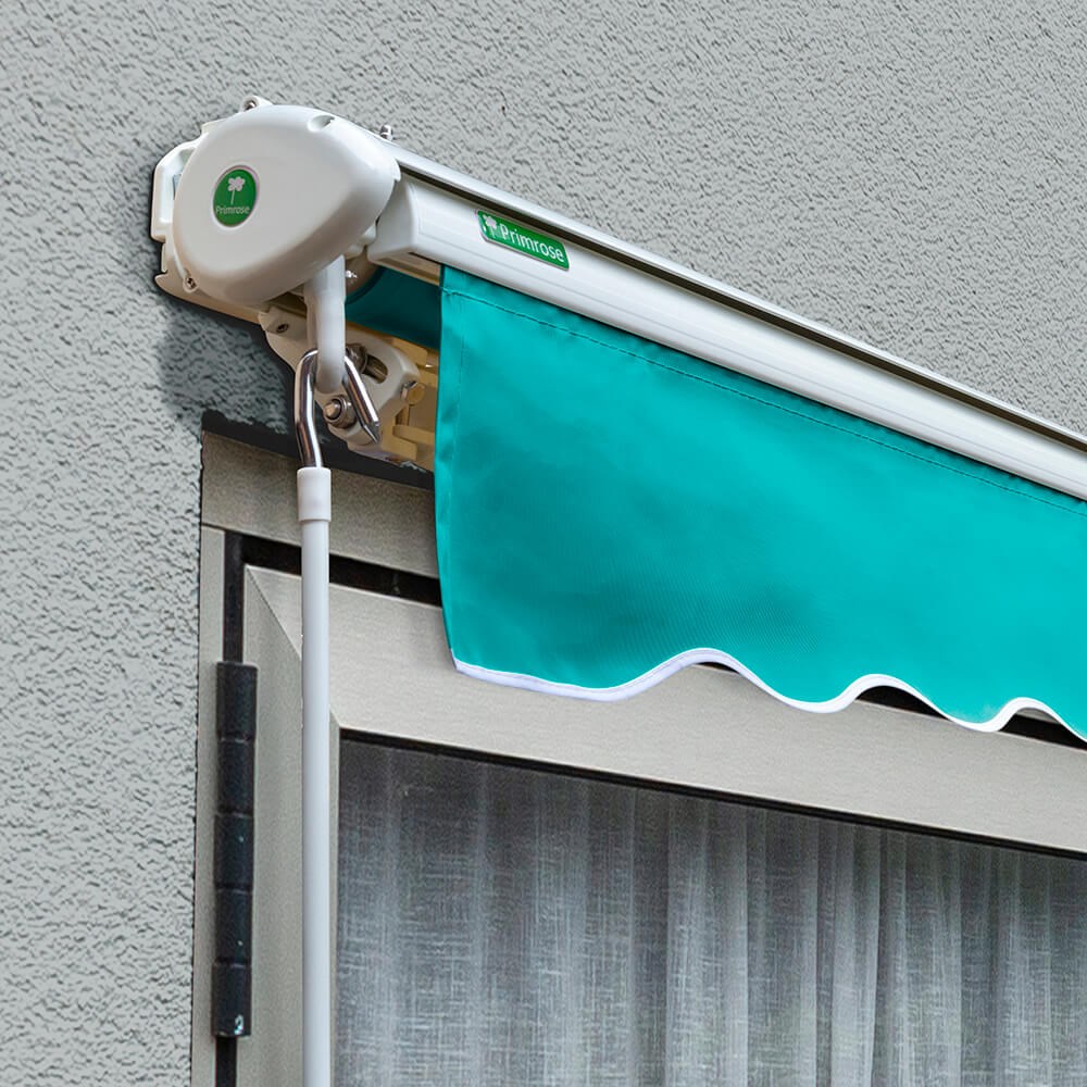 Half Cassette Electric Awning | Turquoise