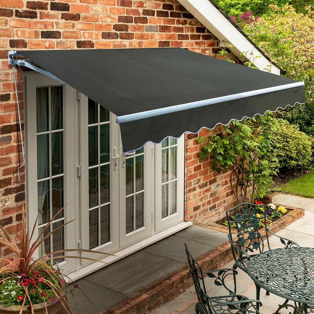 Standard Manual Awning | Charcoal