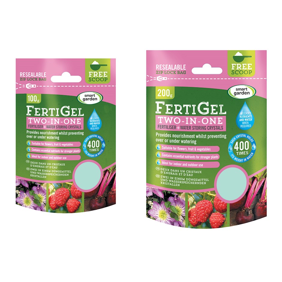 Fertigel 200g Two-in-One Fertiliser and Water Storing Crystals by Smart Garden