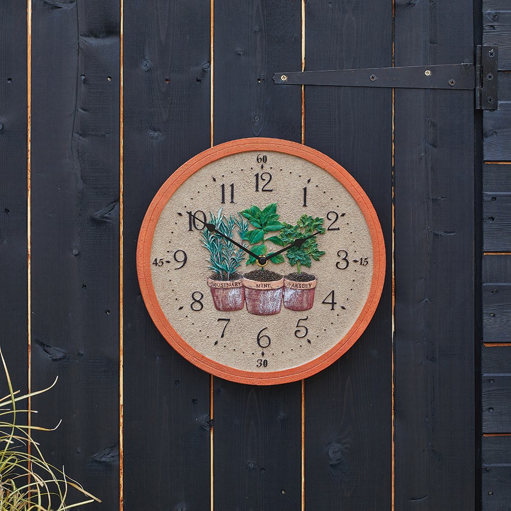 Herbs Wall Clock