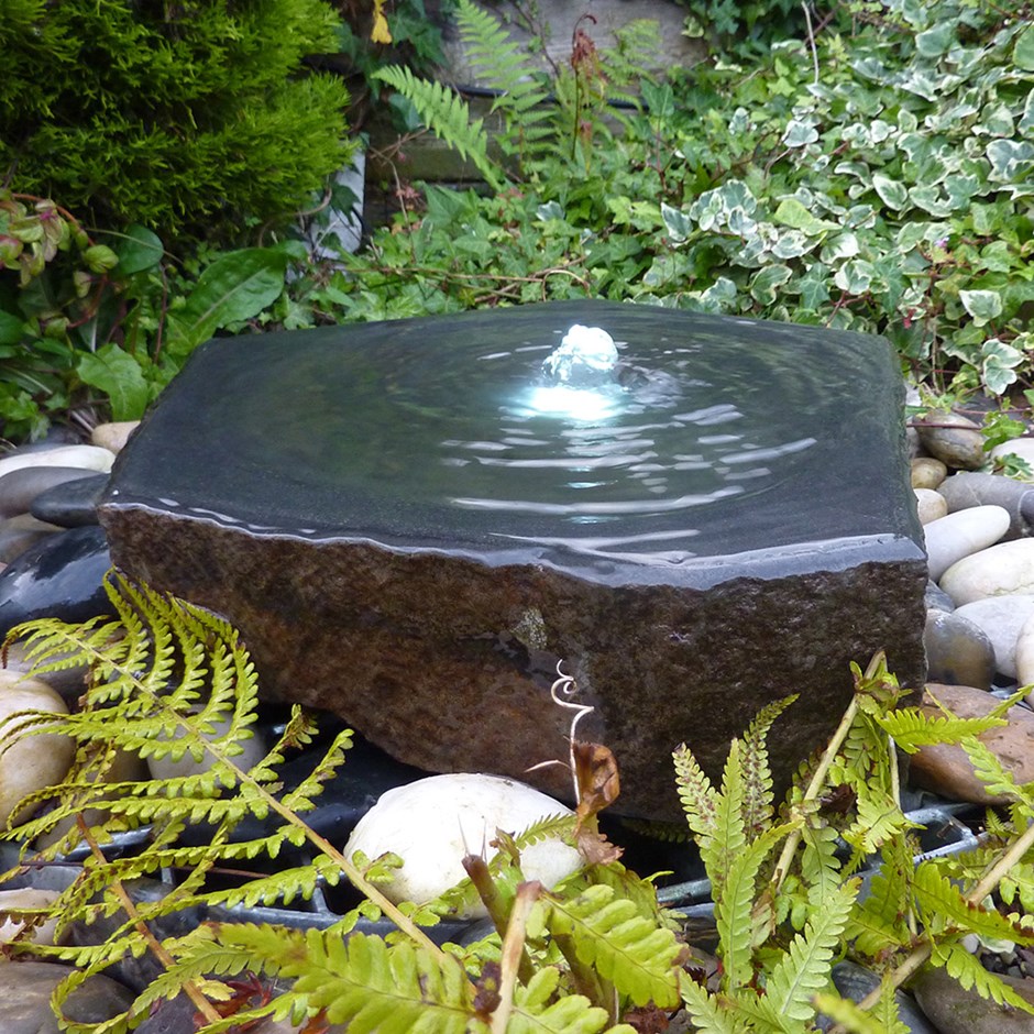 H8cm Babbling Basalt Fountain Water Feature