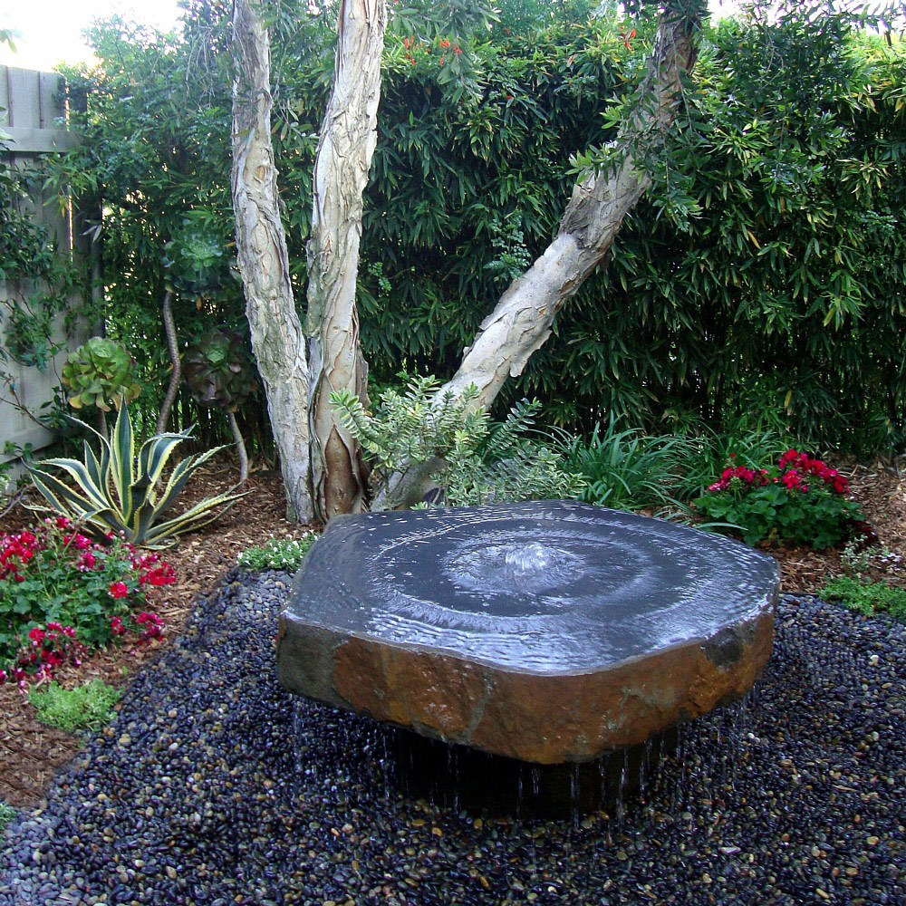 Large Babbling Basalt Fountain Water Feature