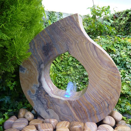 H45cm Rainbow Babbling Flame Water Feature