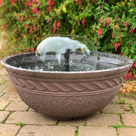 D80cm Bronze Finish Lotus Bowl Water Feature