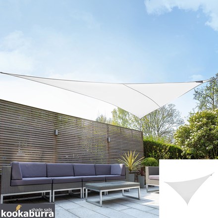 Sail Shade | Premium Waterproof | Polar White (4.2m x 4.2m x 6.0m right-angled triangle)