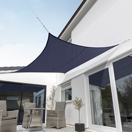 Premium Breathable 2m Square Blue Sail Shade - Exclusively by Kookaburra®