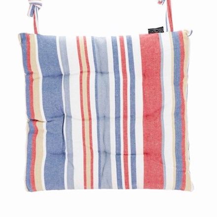 Set Of 2 45 Cm Striped Seat Cushions
