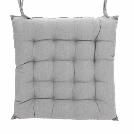 Set Of 2 40 Cm Grey Seat Cushions