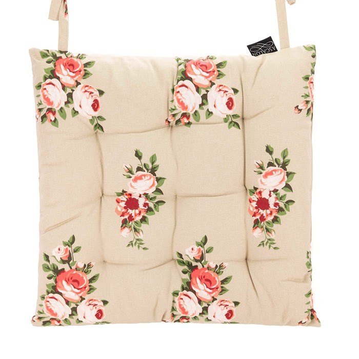 Vintage Rose Seat Cushion