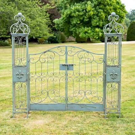 Vintage Gates In Antique Green