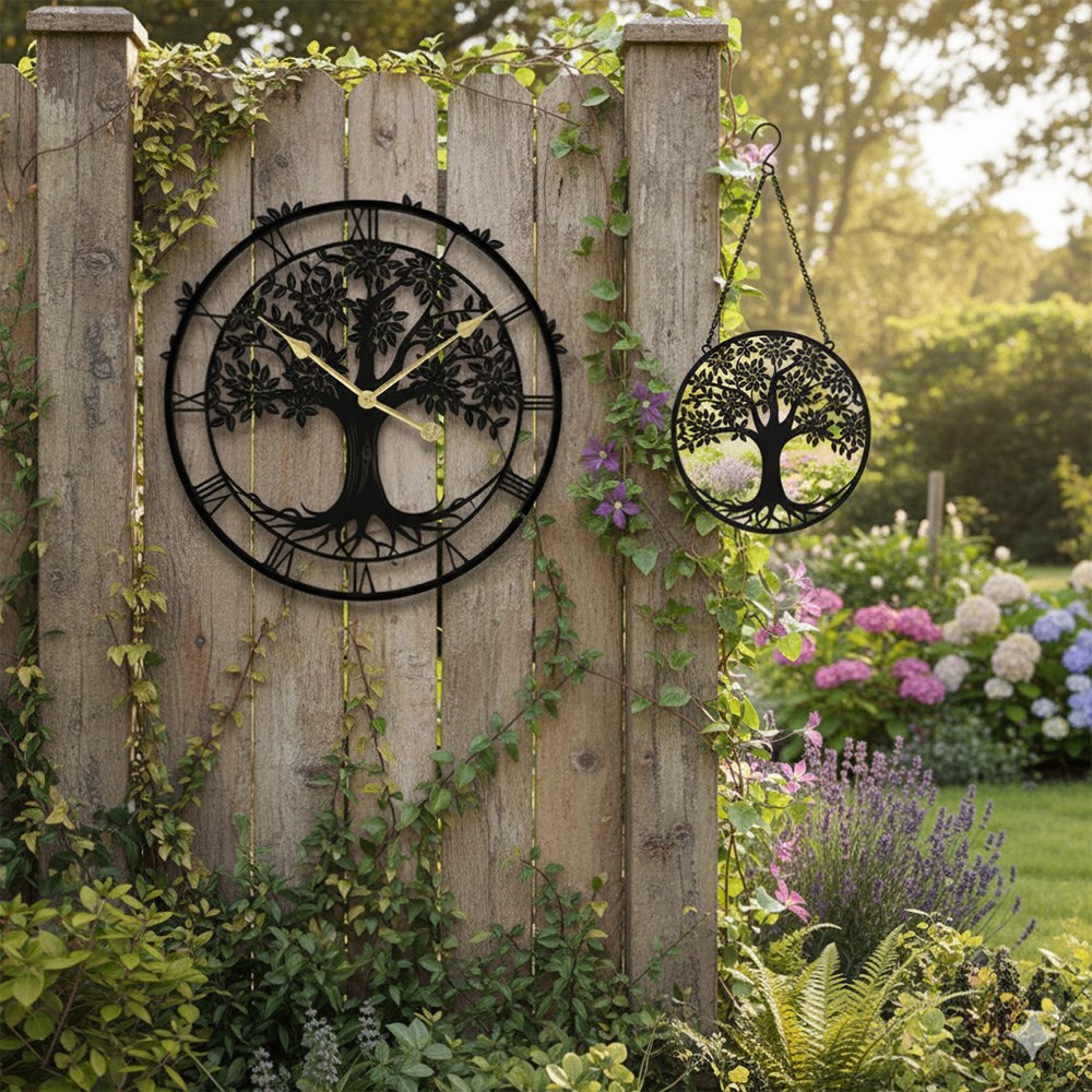Tree of Life Hanging Mirror Silhouette