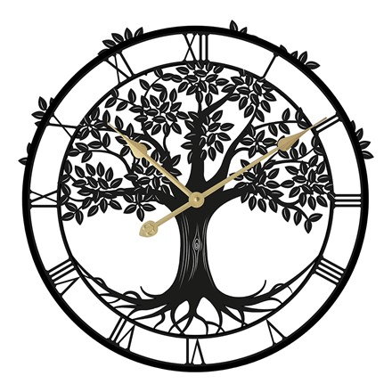 Tree of Life Silhouette Wall Clock
