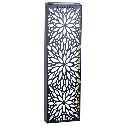 Metal Abstract Flower Solar Wall Panel