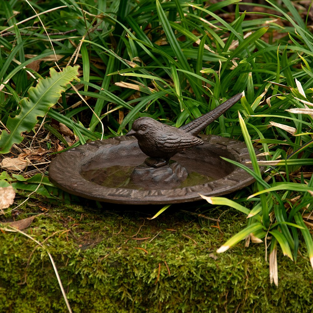 Cast Iron Sundial Bird Bath