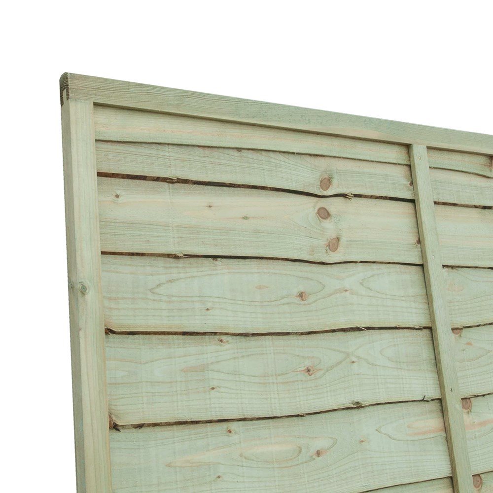 Superior Lap Vertical Green Pressure Treated Fence Panel