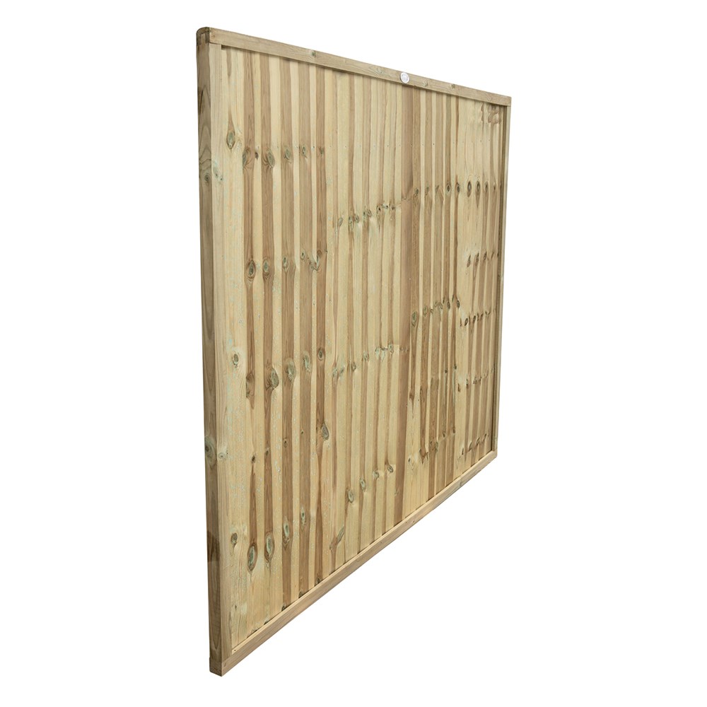 Superior Closeboard Vertical Green Fence Panel
