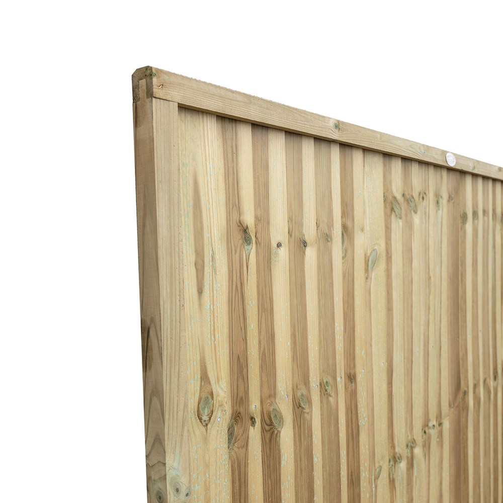 Superior Closeboard Vertical Green Fence Panel