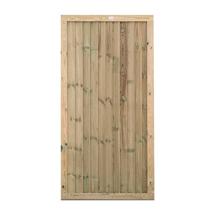 6ft x 3ft Featheredge Green Fence Gate