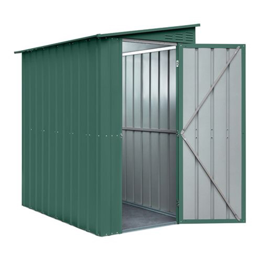 Metal Garden Shed | Globel 4x6ft Lean-To Metal Garden Shed