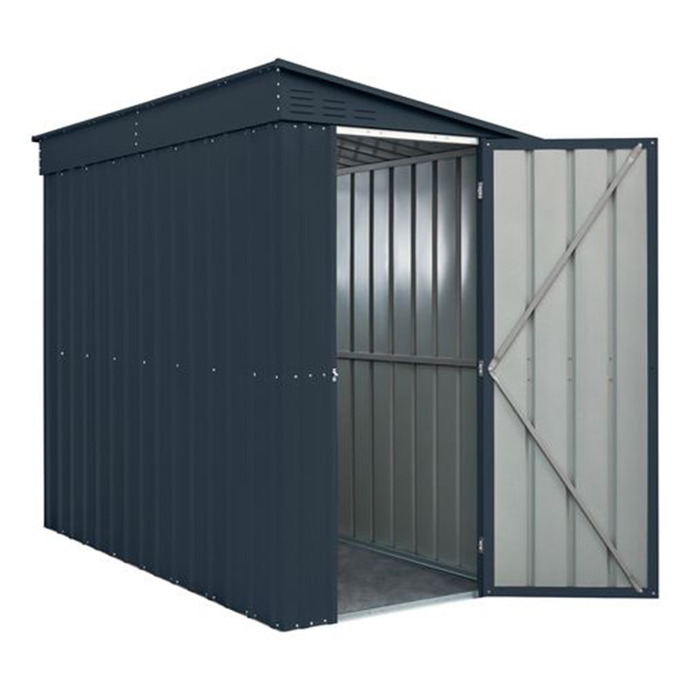 Metal Garden Shed | Globel 4x8ft Lean-To Metal Garden Shed