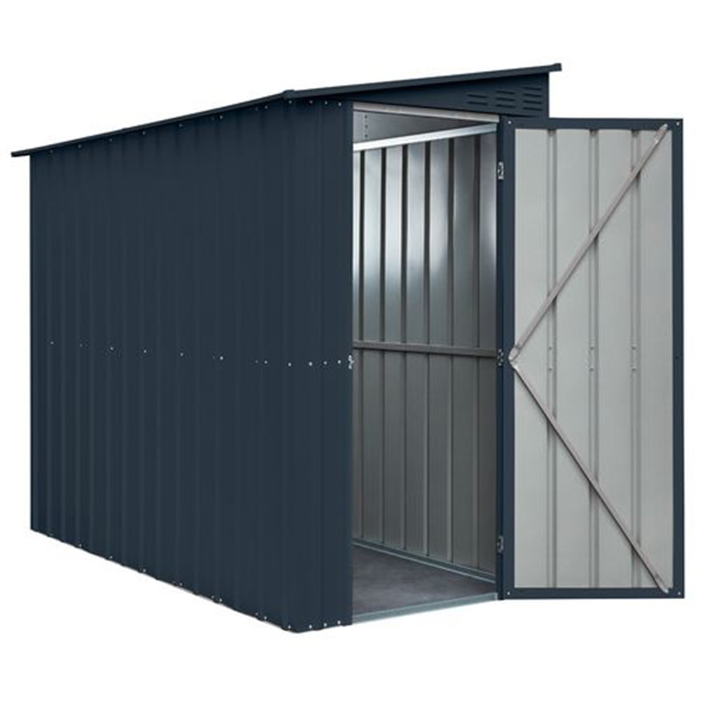 Metal Garden Shed | Globel 4x8ft Lean-To Metal Garden Shed