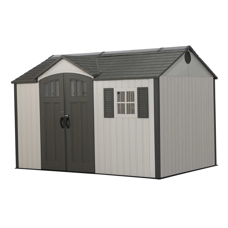 Plastic Garden Shed | Lifetime 12.5x8ft Heavy Duty Plastic Shed