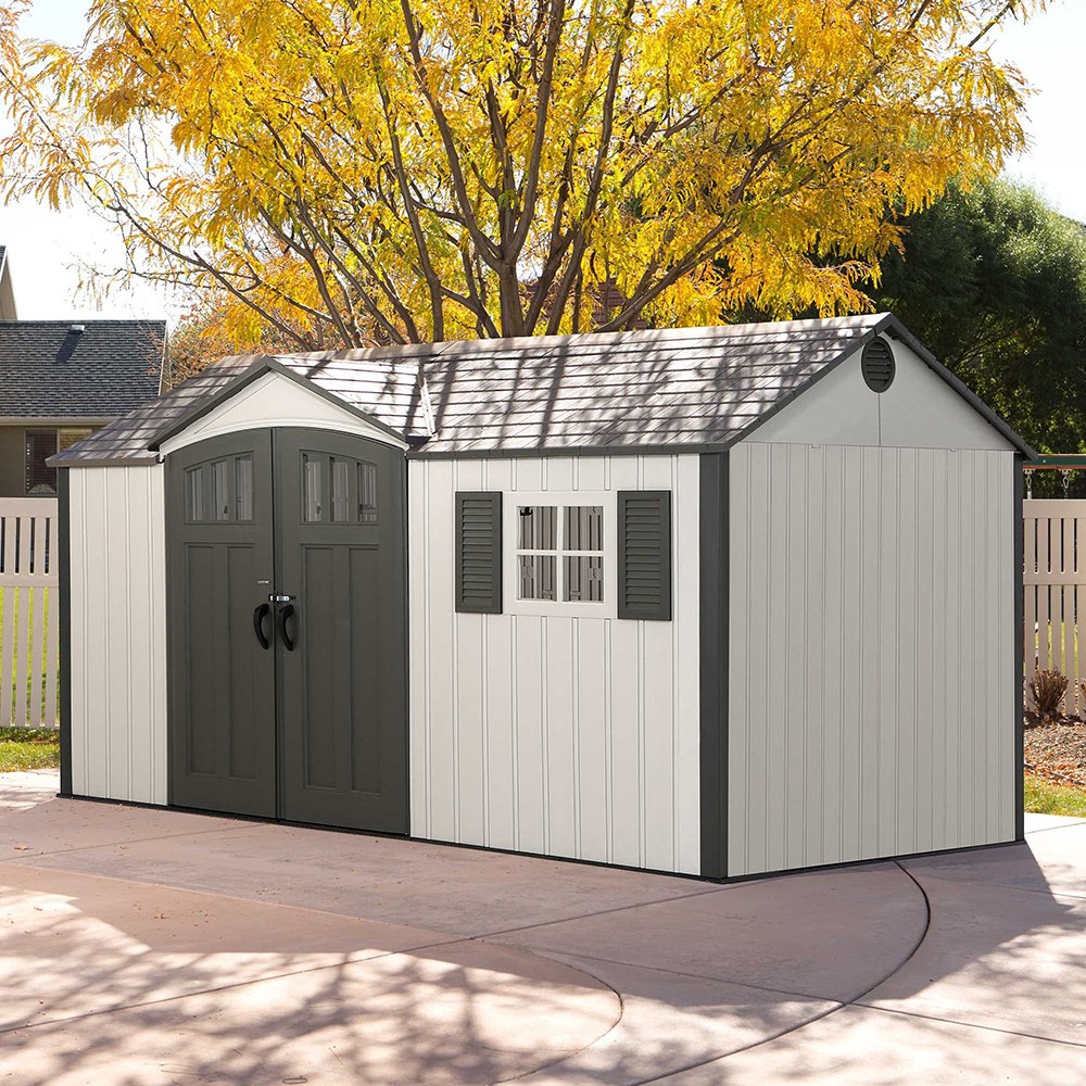 Plastic Garden Shed | Lifetime 12.5x8ft Heavy Duty Plastic Shed