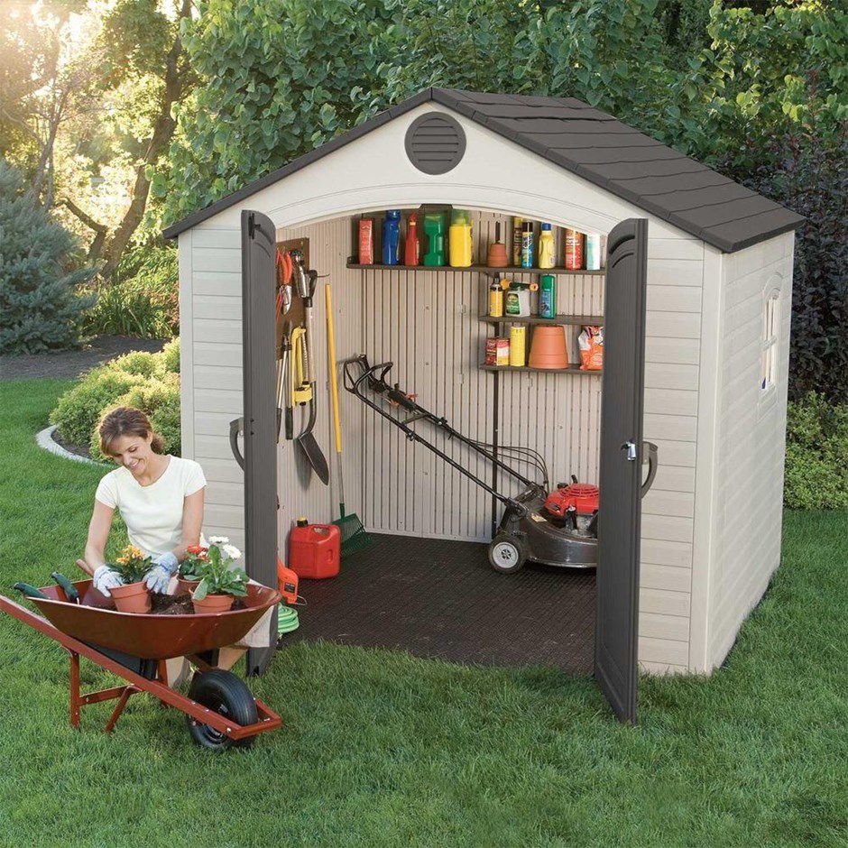 Plastic Garden Shed | Lifetime 8x5ft Heavy Duty Plastic Shed