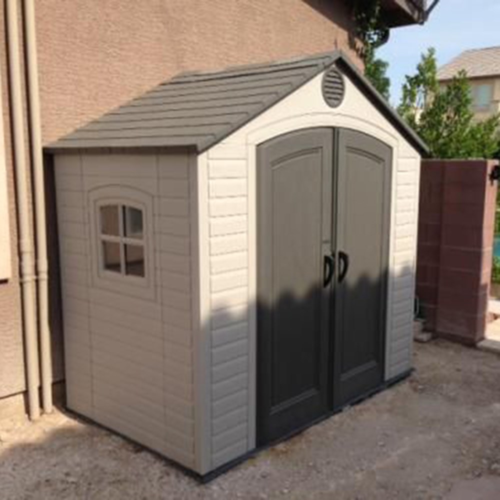 Plastic Garden Shed | Lifetime 8x5ft Heavy Duty Plastic Shed