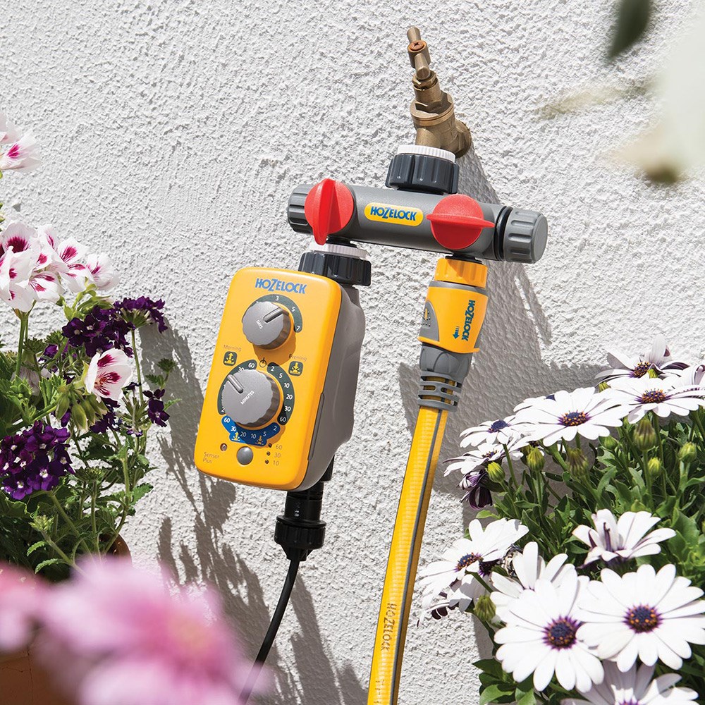 Hozelock Doppio Tap LAN 2 Porte – Connettore Per Irrigazione