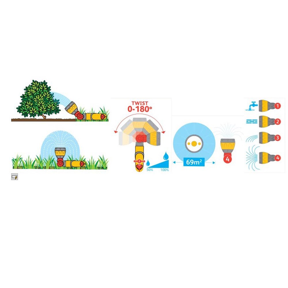 Hozelock Ultra Twist Spray Gun and Sprinkler