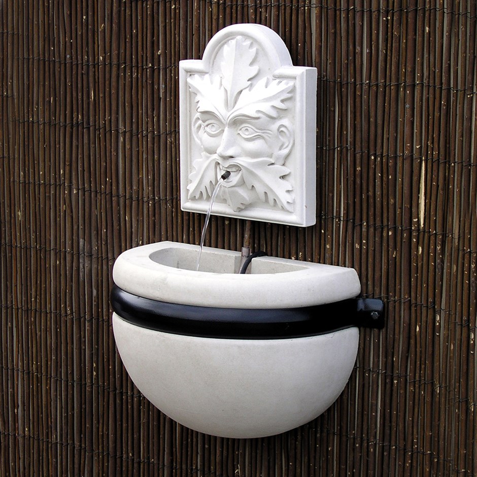 Wall Fountain | Green Man Bowl Fountain