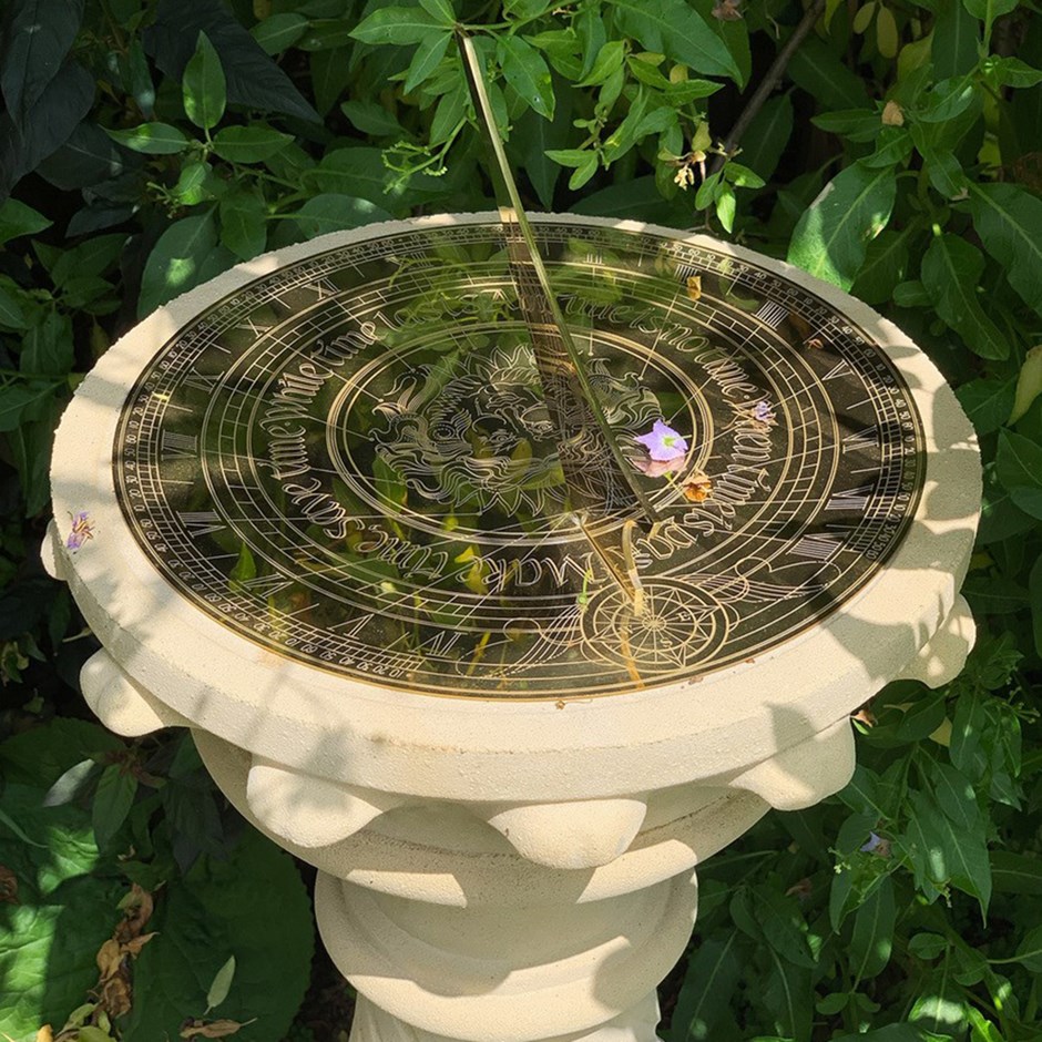 Handmade Georgian Sundial Plinth & Brass Dial