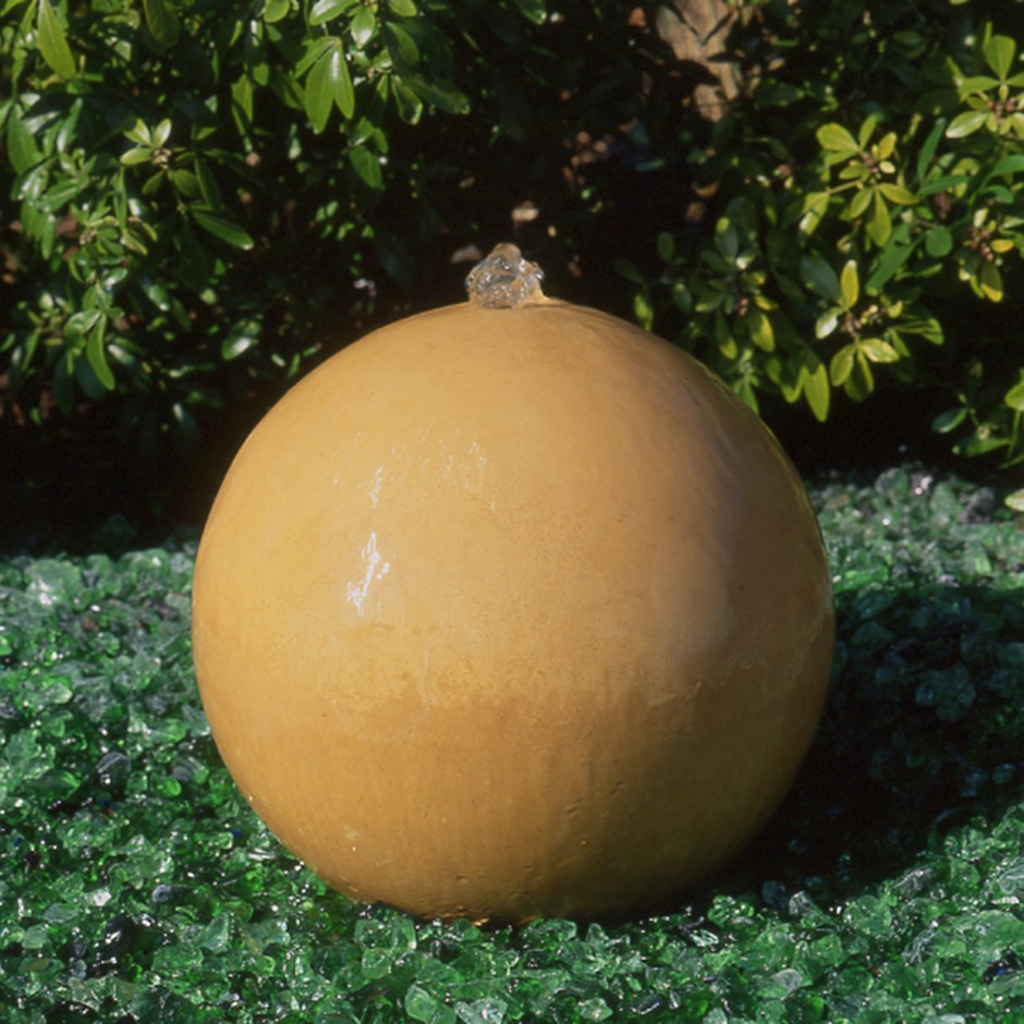 Handmade Stone Sphere With Pebble Pool