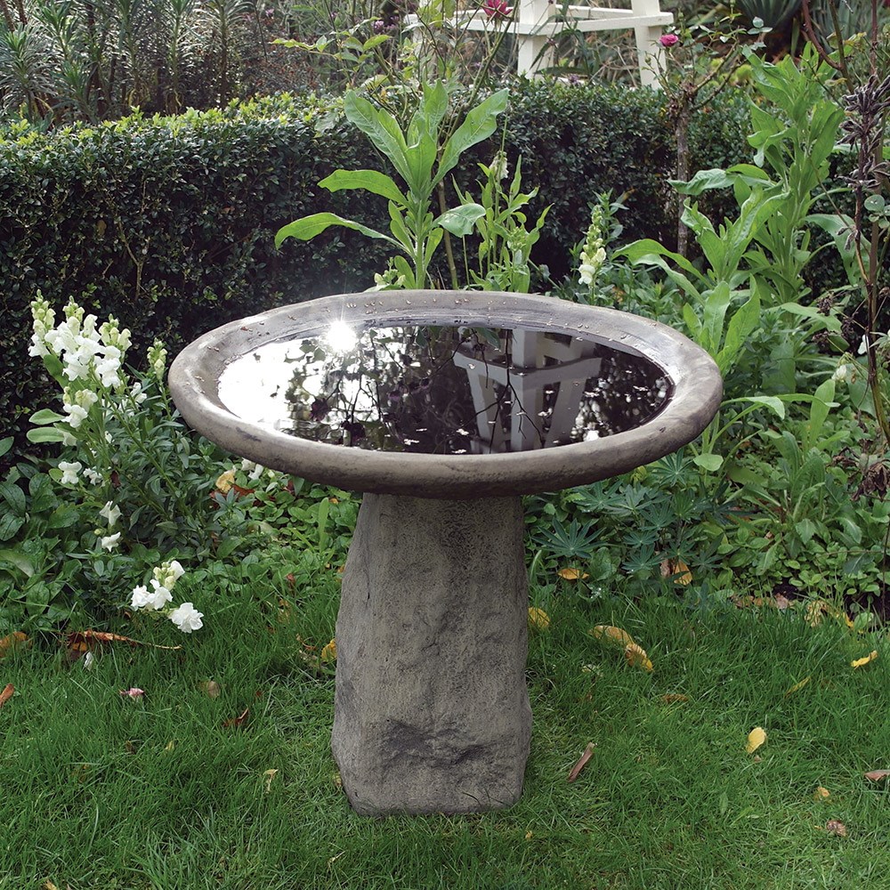 Staddle Stone Pedestal Bird Bath