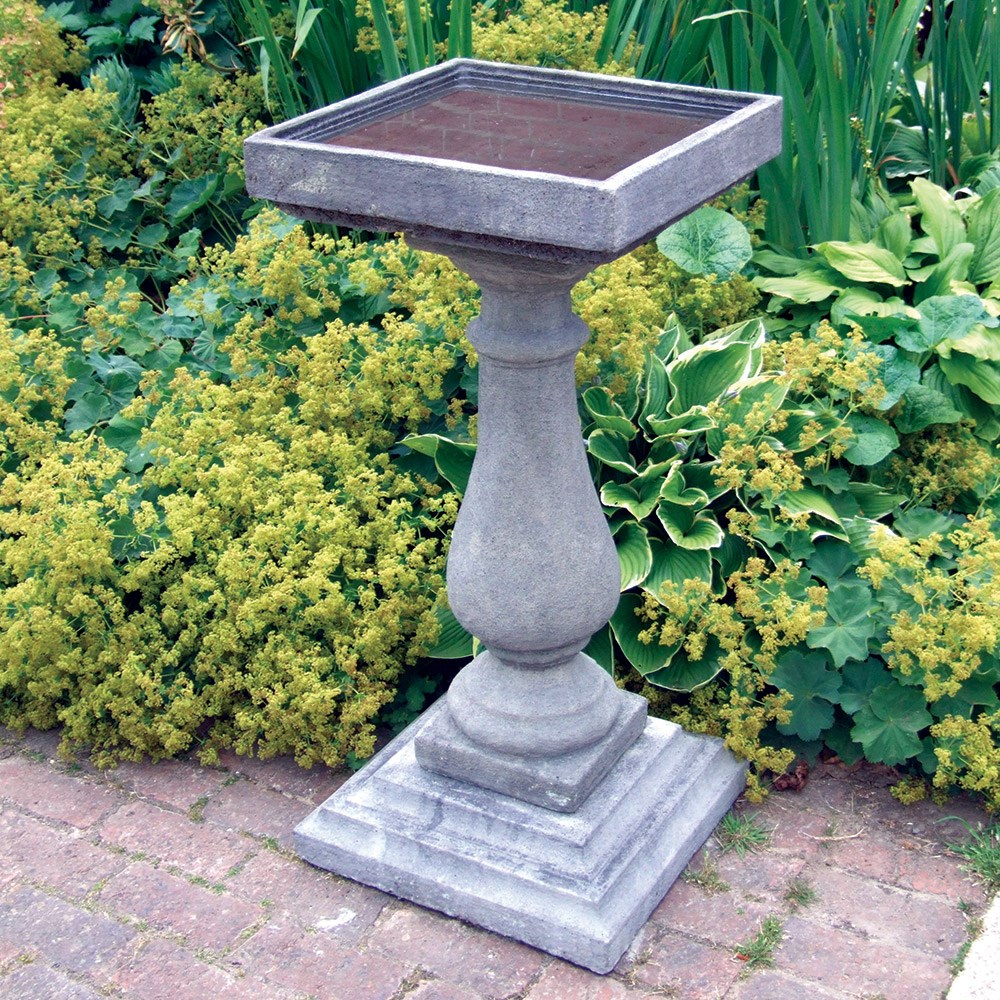 Large Baluster Stone Bird Bath