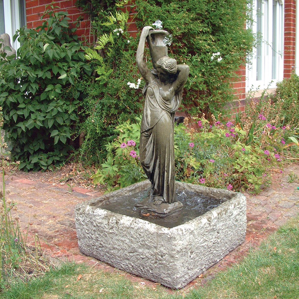 Water Bearer Stone Fountain & Reservoir