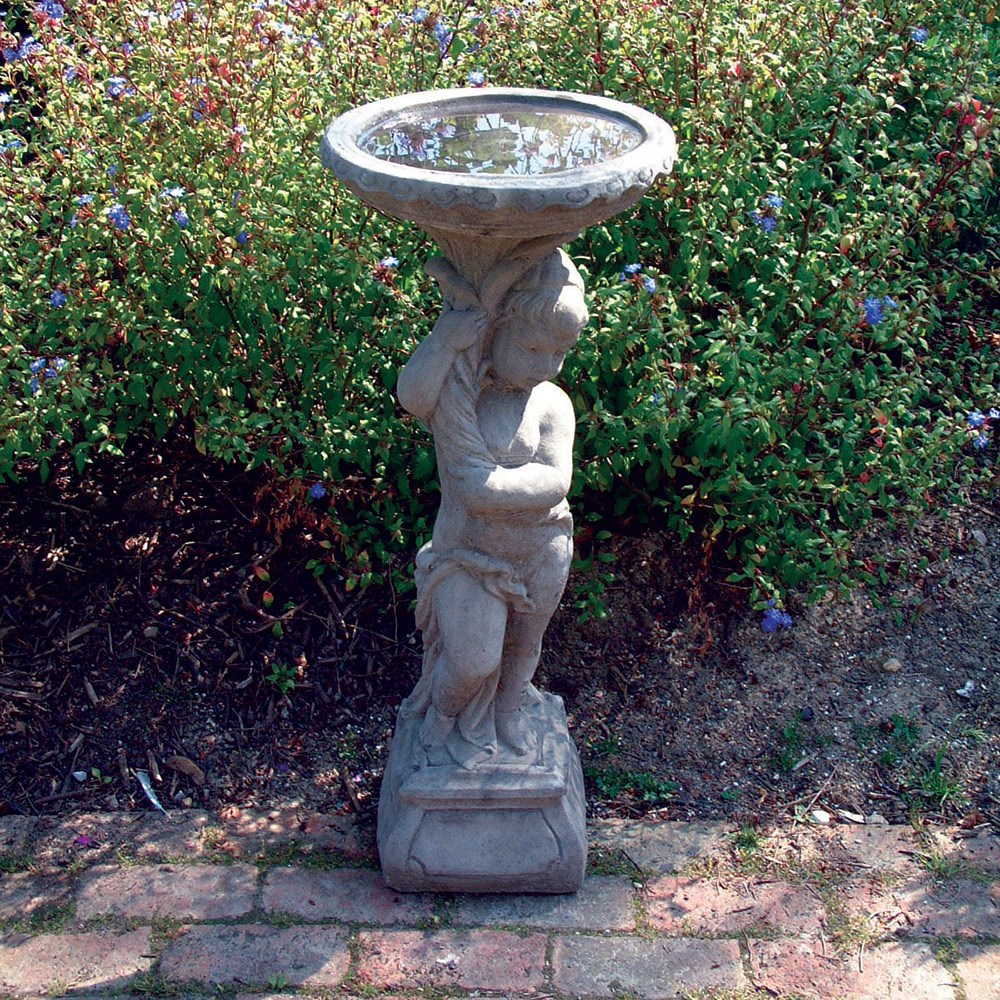 Urchin Stone Bird Bath