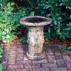 Draped Pan Stone Bird Bath